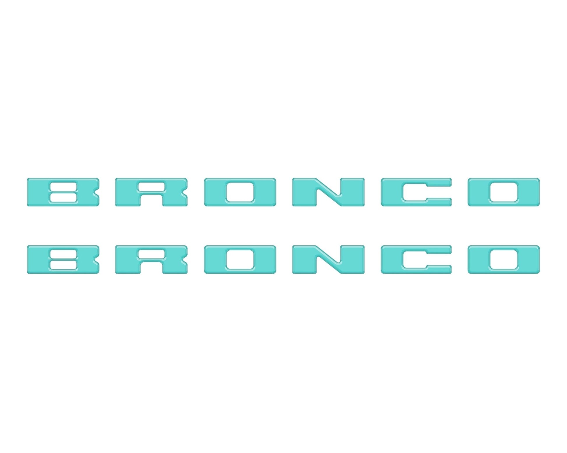 Bronco Running Board Letter Inserts/Overlays Fits 2021 - 2026 Ford Bronco - Speedlogix