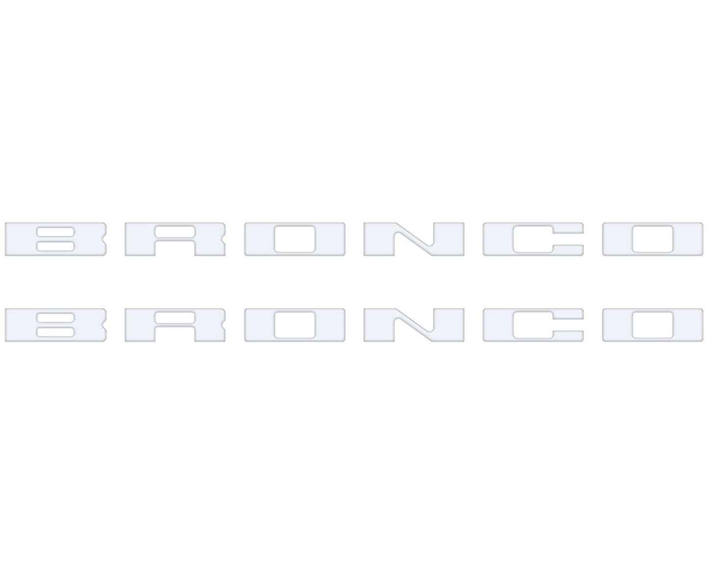 Bronco Running Board Letter Inserts/Overlays Fits 2021 - 2026 Ford Bronco - Speedlogix