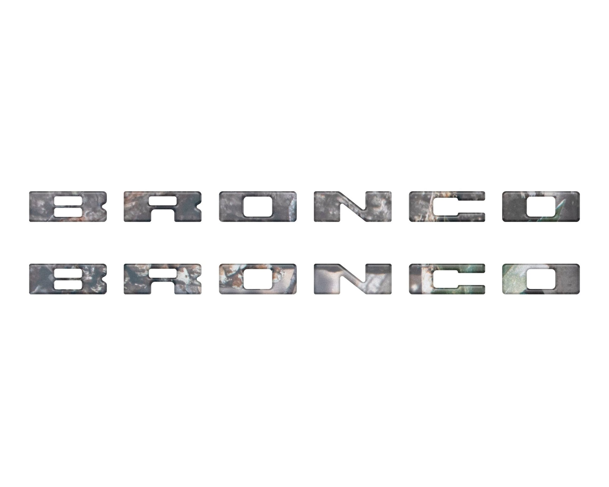 Bronco Running Board Letter Inserts/Overlays Fits 2021 - 2026 Ford Bronco - Speedlogix