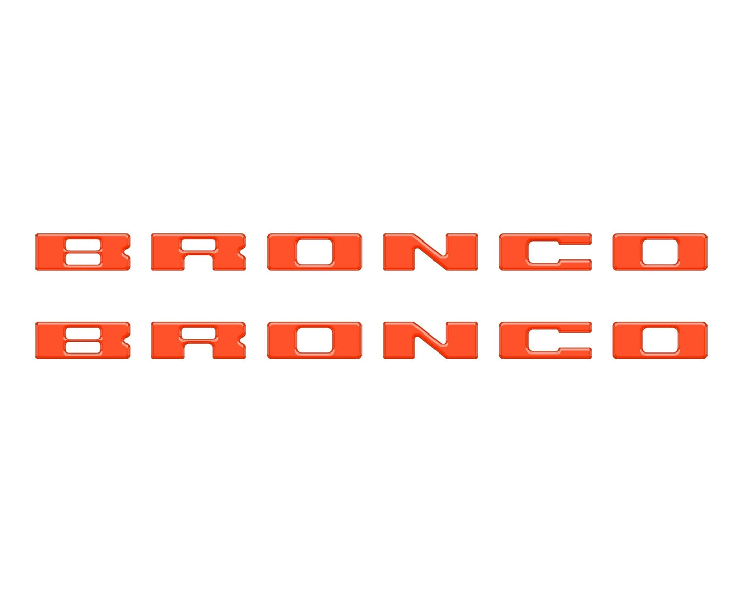 Bronco Running Board Letter Inserts/Overlays Fits 2021 - 2026 Ford Bronco - Speedlogix