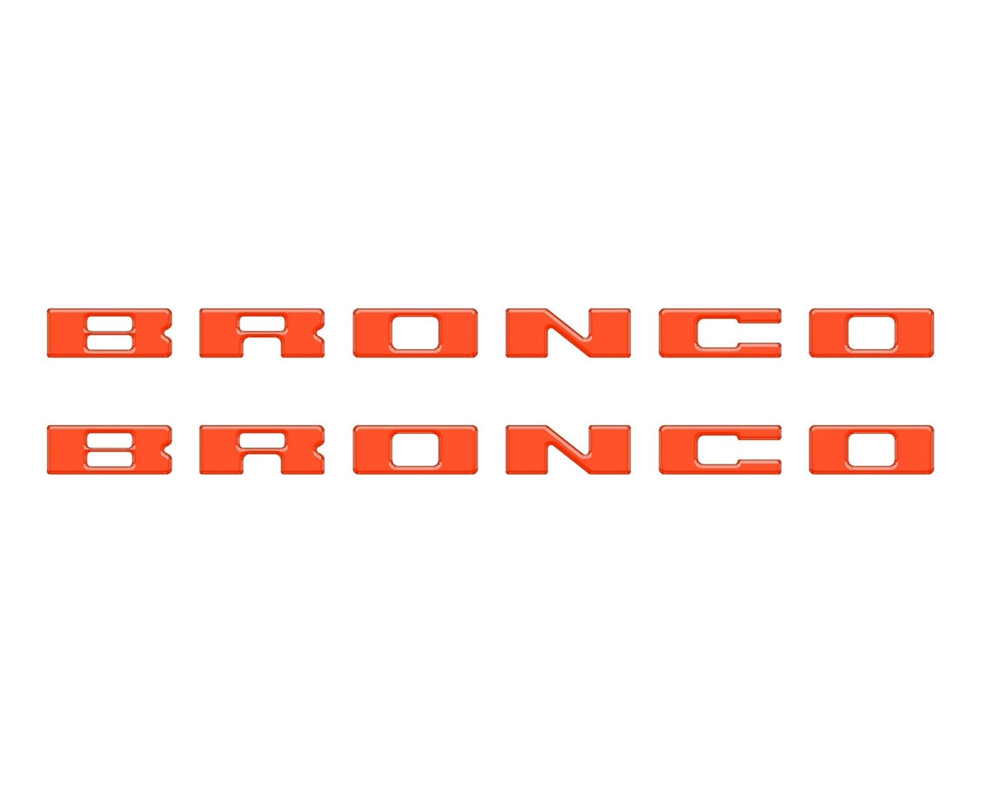 Bronco Running Board Letter Inserts/Overlays Fits 2021 - 2026 Ford Bronco - Speedlogix