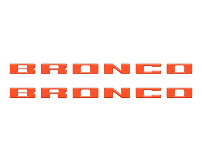 Bronco Running Board Letter Inserts/Overlays Fits 2021 - 2026 Ford Bronco - Speedlogix