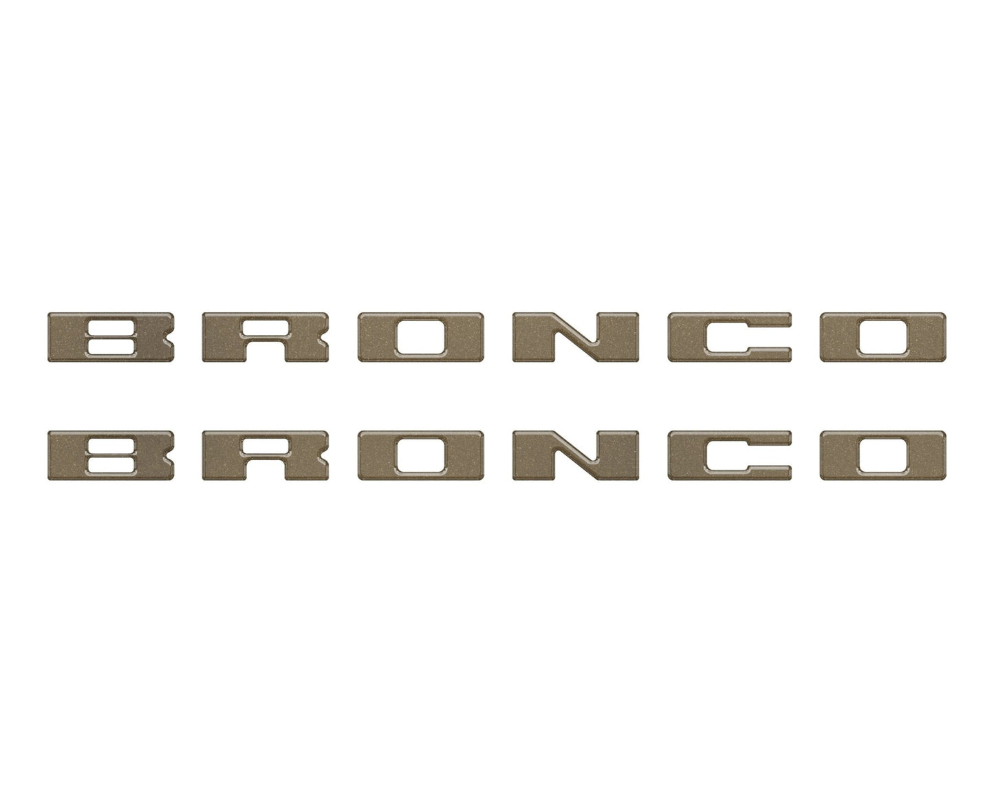 Bronco Running Board Letter Inserts/Overlays Fits 2021 - 2026 Ford Bronco - Speedlogix