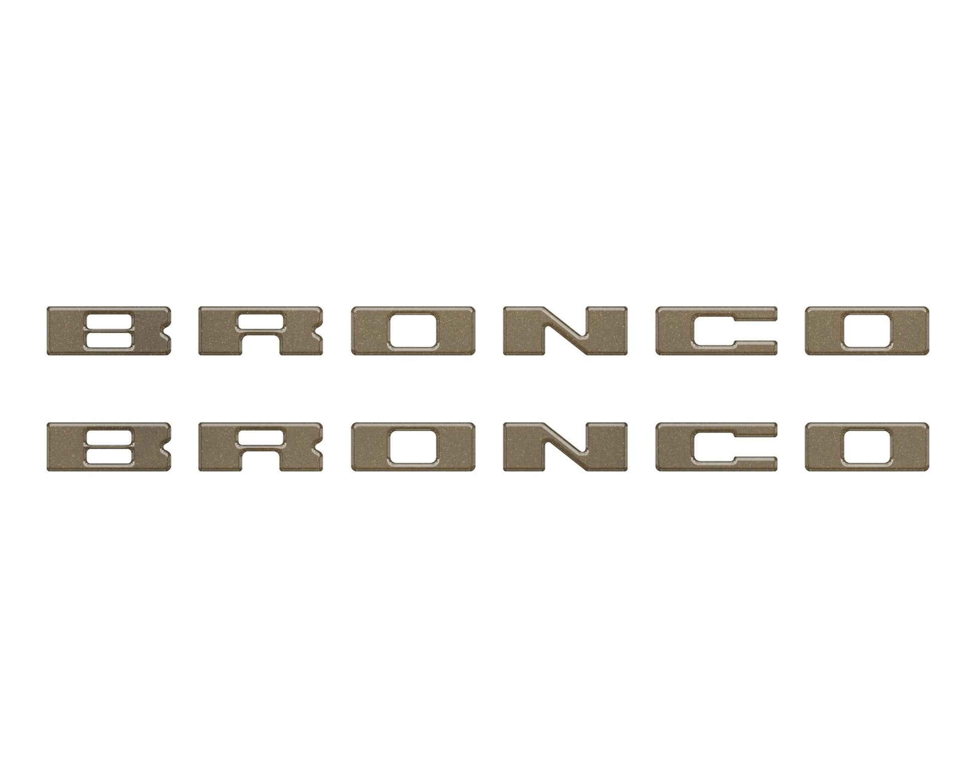 Bronco Running Board Letter Inserts/Overlays Fits 2021 - 2026 Ford Bronco - Speedlogix