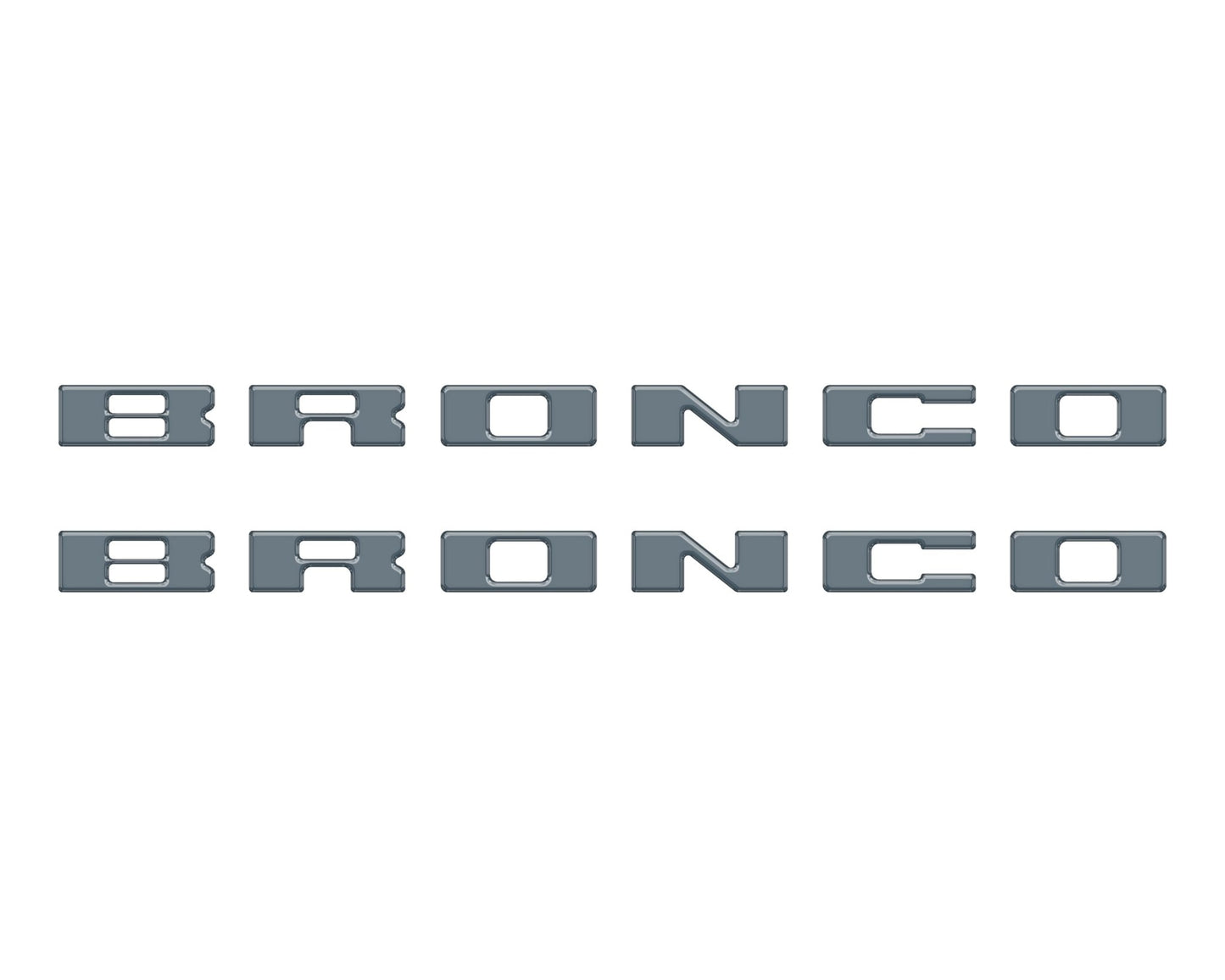 Bronco Running Board Letter Inserts/Overlays Fits 2021 - 2026 Ford Bronco - Speedlogix