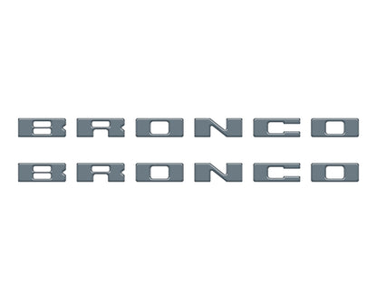 Bronco Running Board Letter Inserts/Overlays Fits 2021 - 2026 Ford Bronco - Speedlogix