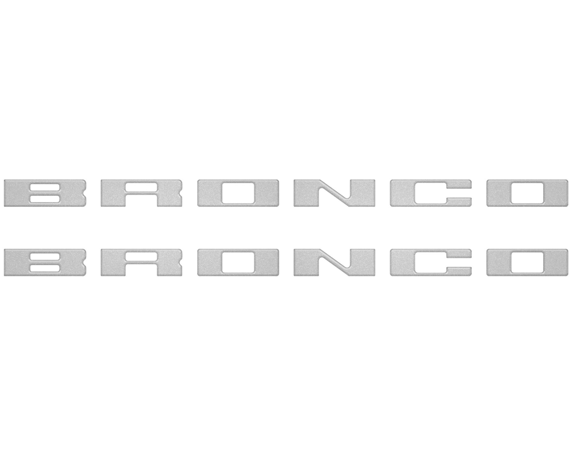 Bronco Running Board Letter Inserts/Overlays Fits 2021 - 2026 Ford Bronco - Speedlogix