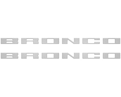 Bronco Running Board Letter Inserts/Overlays Fits 2021 - 2026 Ford Bronco - Speedlogix