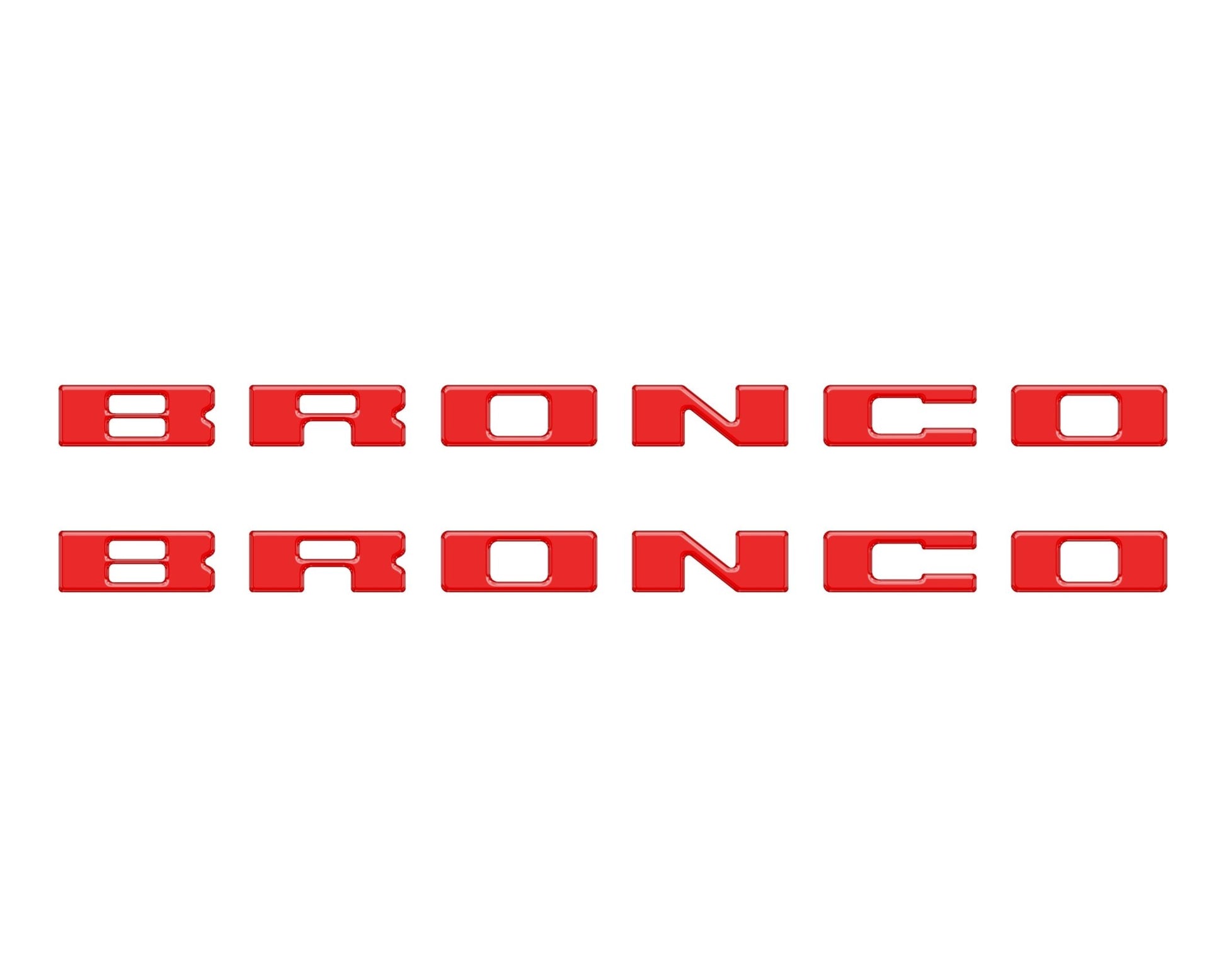 Bronco Running Board Letter Inserts/Overlays Fits 2021 - 2026 Ford Bronco - Speedlogix