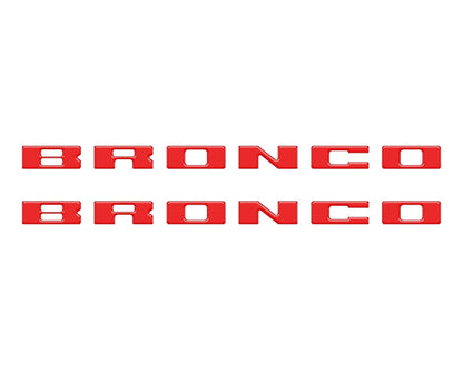Bronco Running Board Letter Inserts/Overlays Fits 2021 - 2026 Ford Bronco - Speedlogix