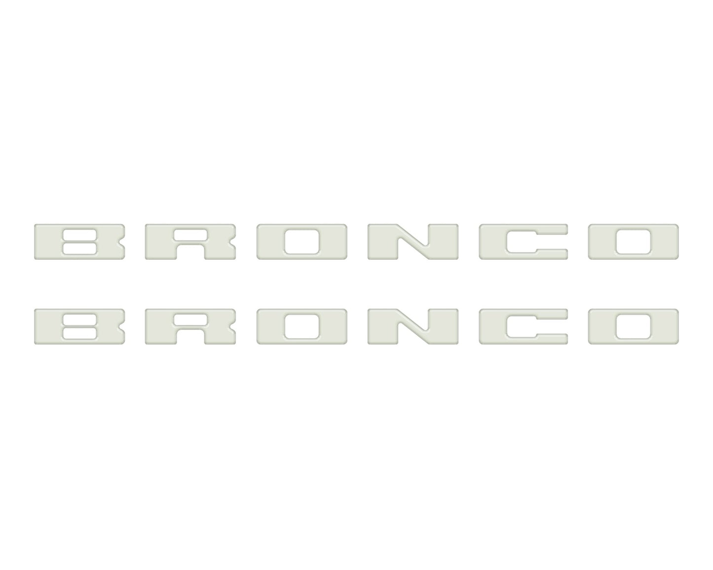 Bronco Running Board Letter Inserts/Overlays Fits 2021 - 2026 Ford Bronco - Speedlogix