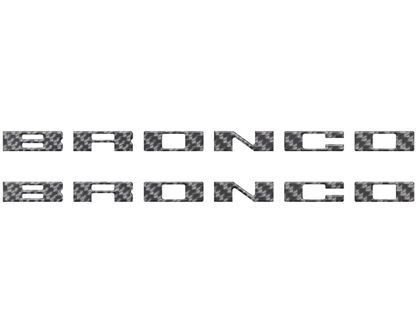 Bronco Running Board Letter Inserts/Overlays Fits 2021 - 2026 Ford Bronco - Speedlogix