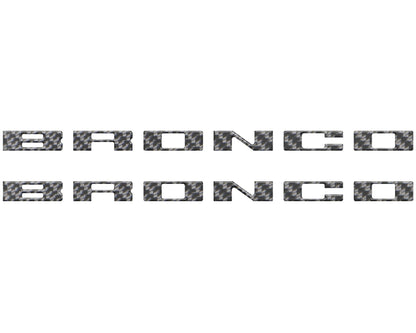 Bronco Running Board Letter Inserts/Overlays Fits 2021 - 2026 Ford Bronco - Speedlogix