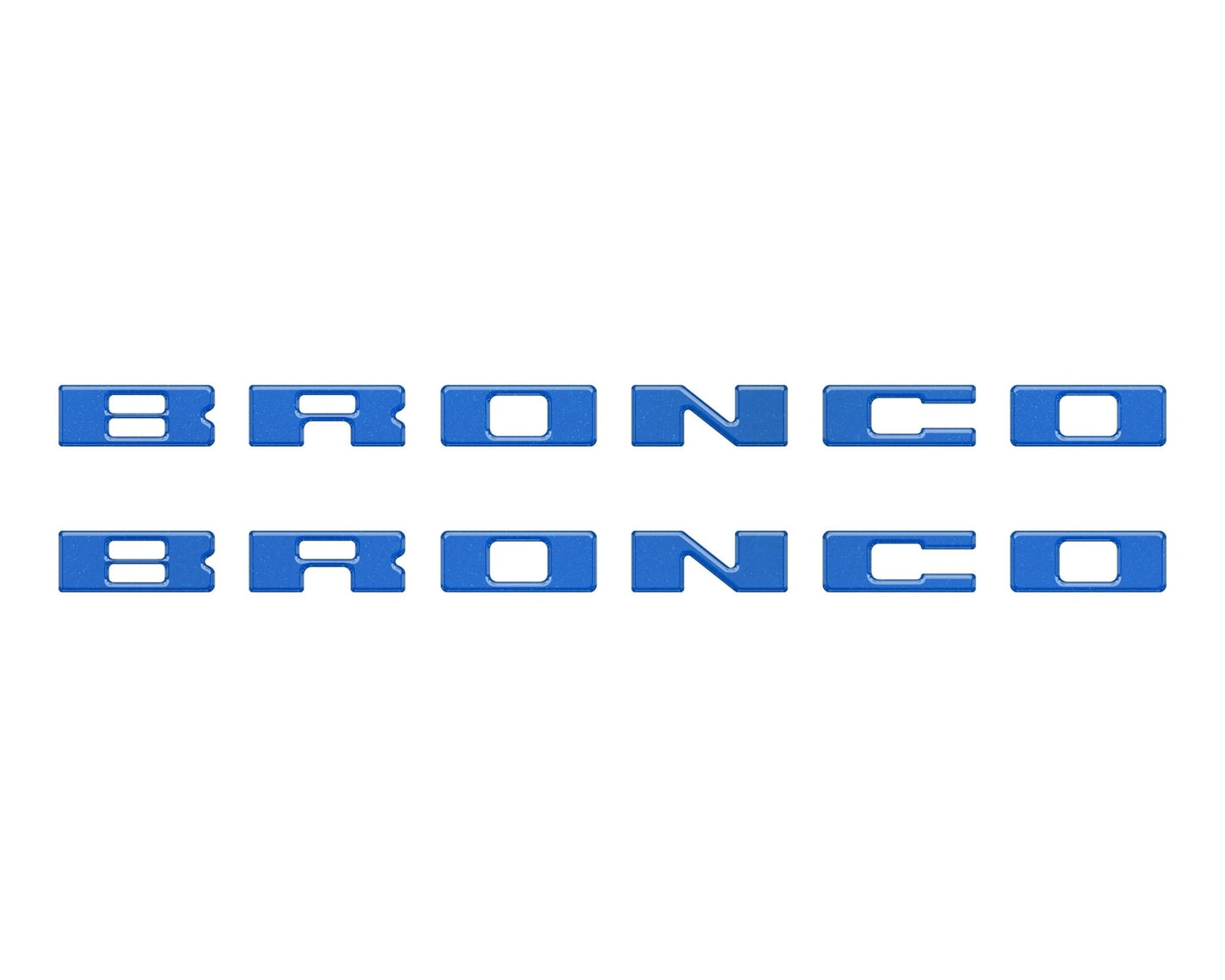 Bronco Running Board Letter Inserts/Overlays Fits 2021 - 2026 Ford Bronco - Speedlogix