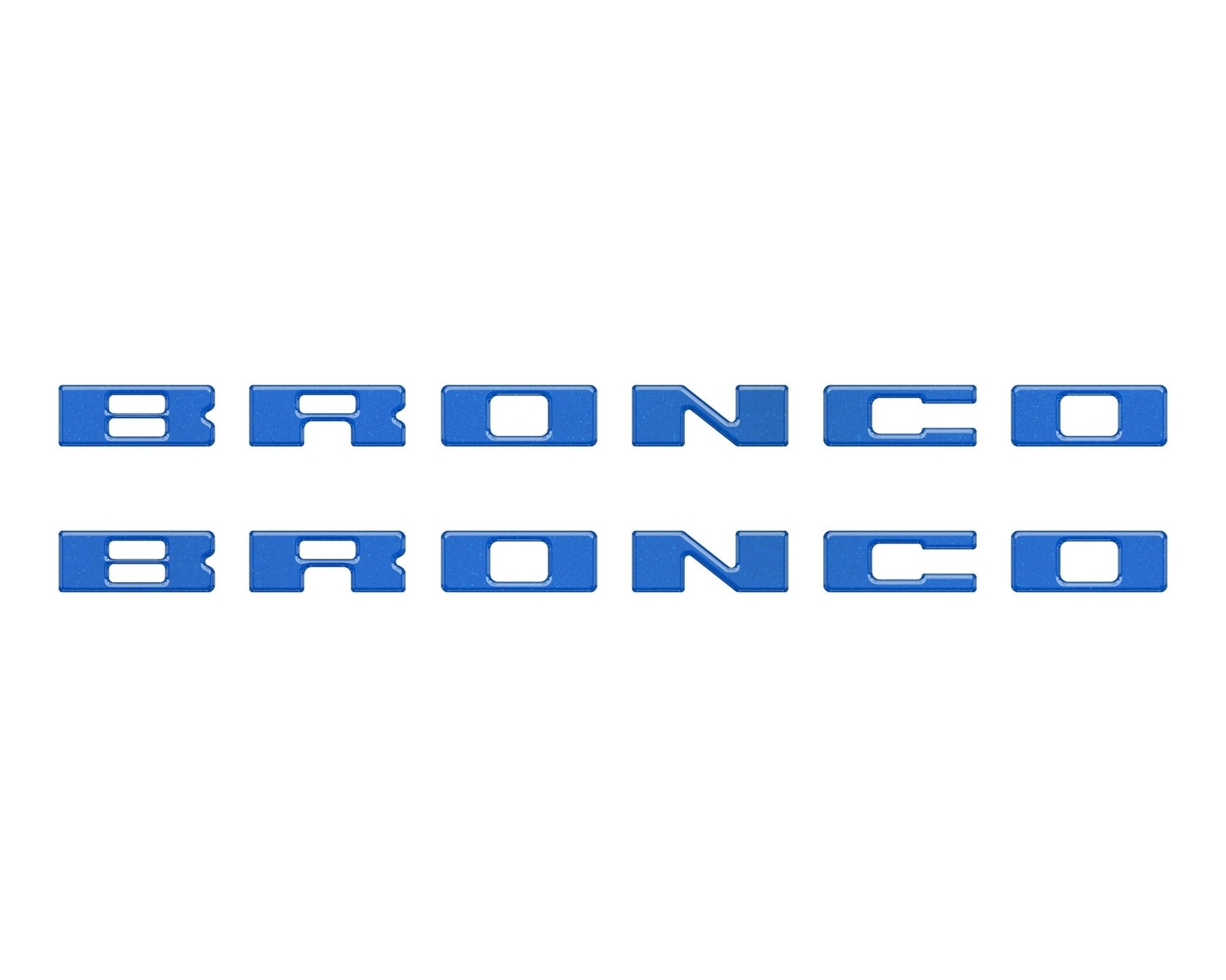 Bronco Running Board Letter Inserts/Overlays Fits 2021 - 2026 Ford Bronco - Speedlogix
