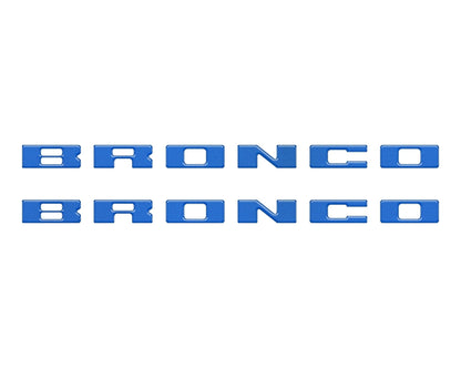 Bronco Running Board Letter Inserts/Overlays Fits 2021 - 2026 Ford Bronco - Speedlogix