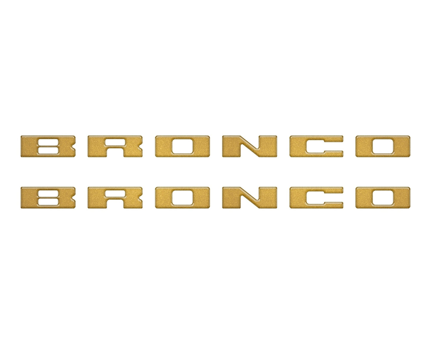 Bronco Running Board Letter Inserts/Overlays Fits 2021 - 2026 Ford Bronco - Speedlogix