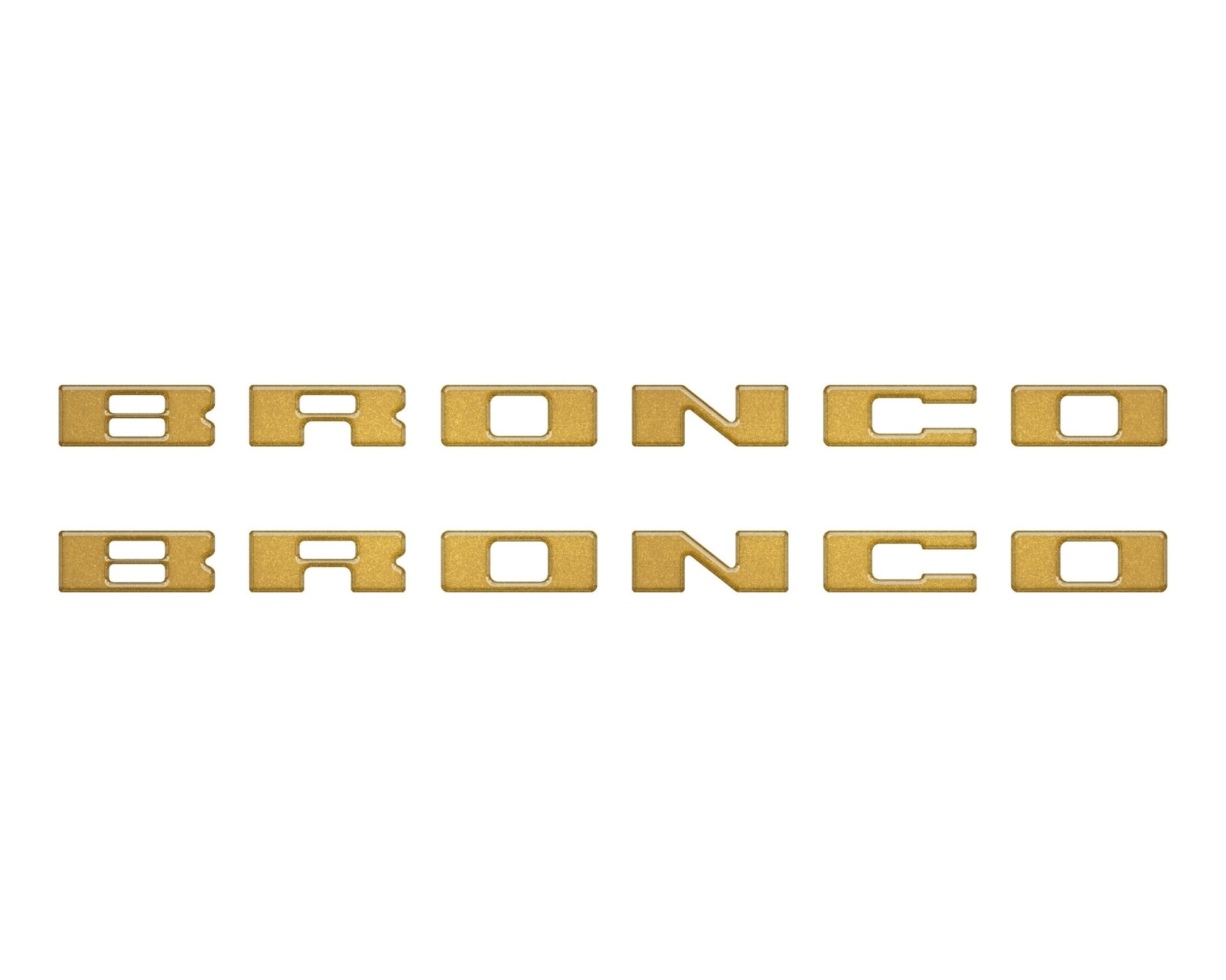 Bronco Running Board Letter Inserts/Overlays Fits 2021 - 2026 Ford Bronco - Speedlogix