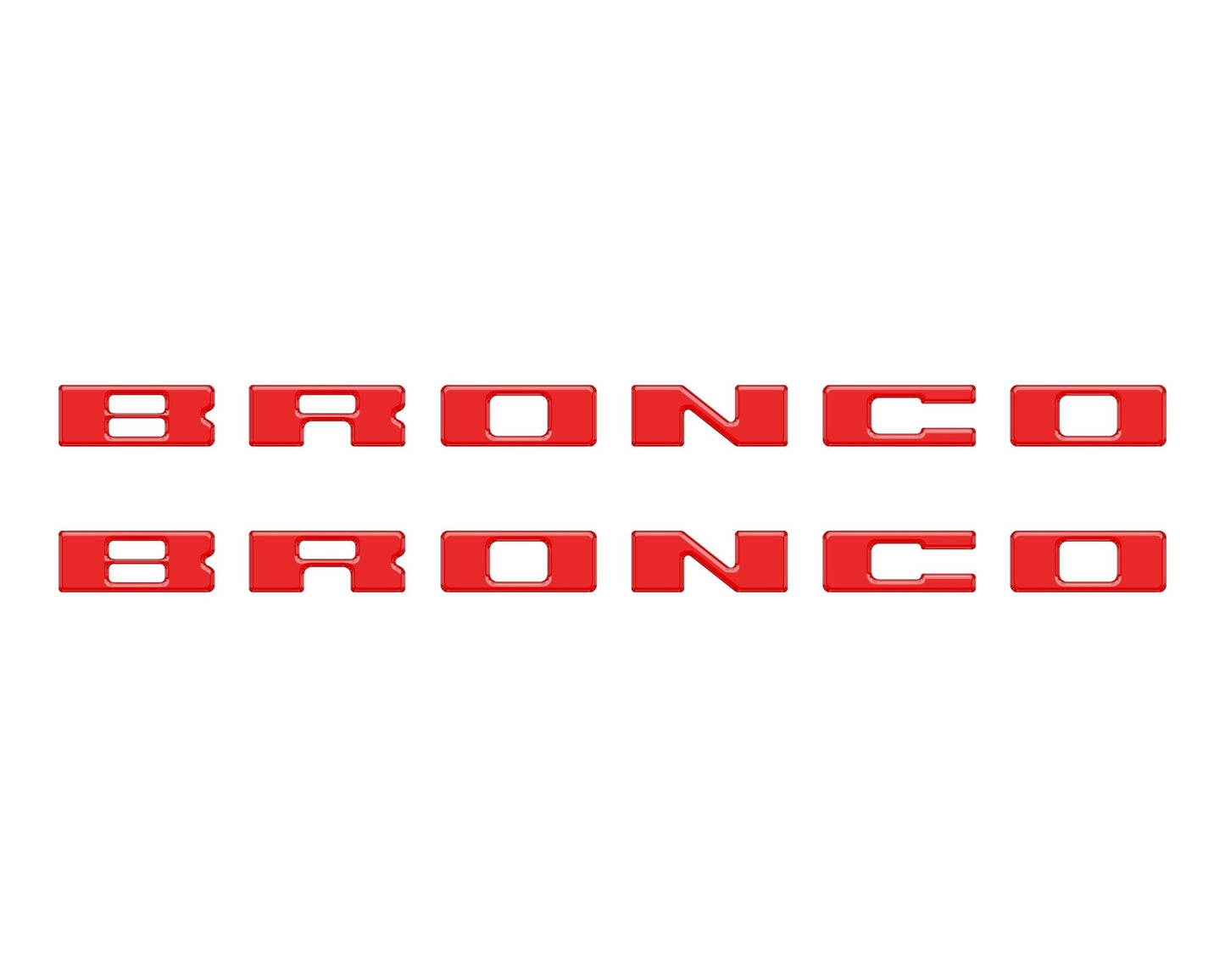 Bronco Running Board Letter Inserts/Overlays Fits 2021 - 2026 Ford Bronco - Speedlogix