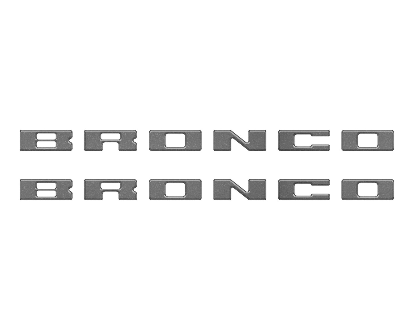 Bronco Running Board Letter Inserts/Overlays Fits 2021 - 2026 Ford Bronco - Speedlogix