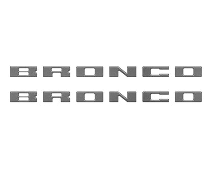 Bronco Running Board Letter Inserts/Overlays Fits 2021 - 2026 Ford Bronco - Speedlogix