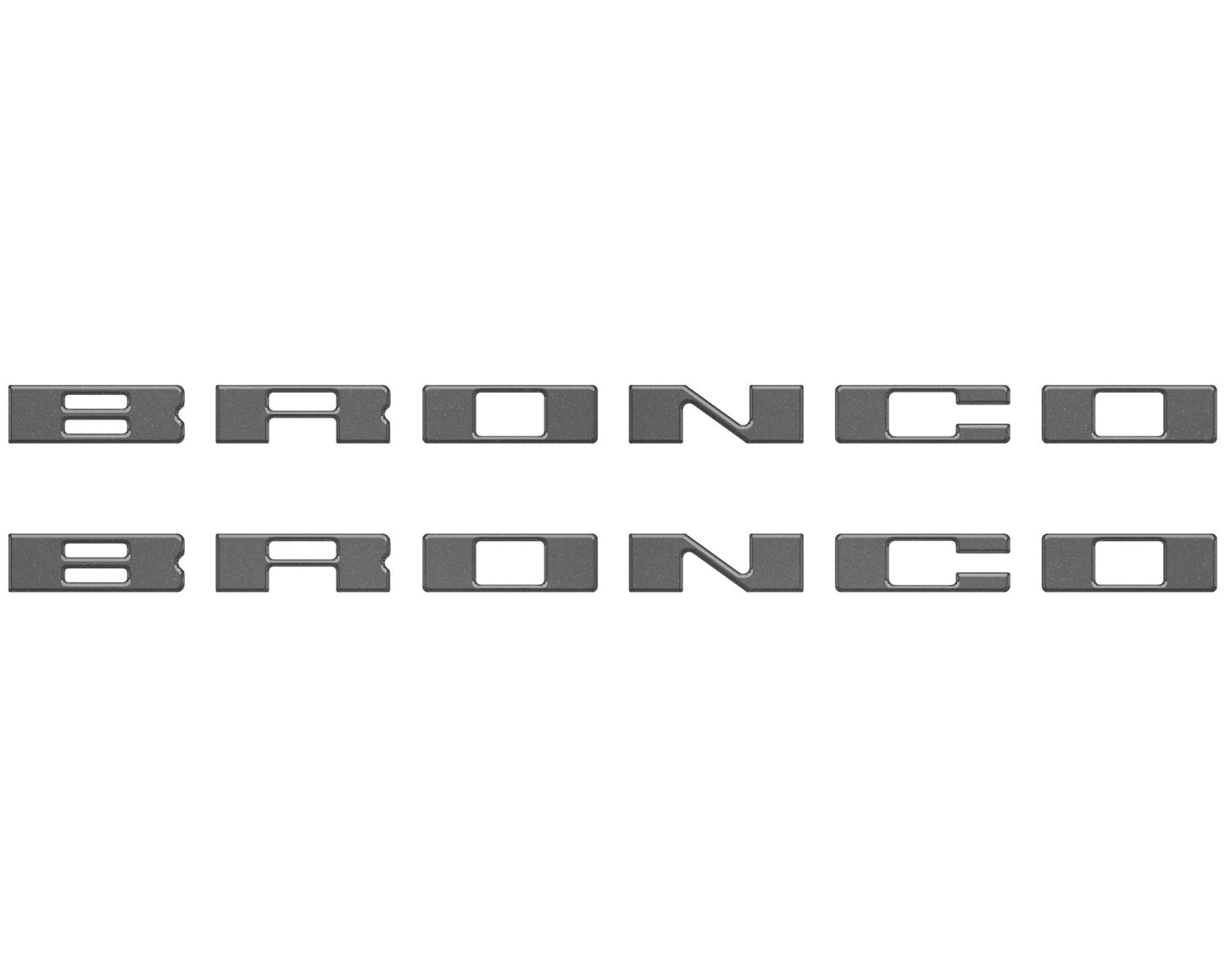 Bronco Running Board Letter Inserts/Overlays Fits 2021 - 2026 Ford Bronco - Speedlogix