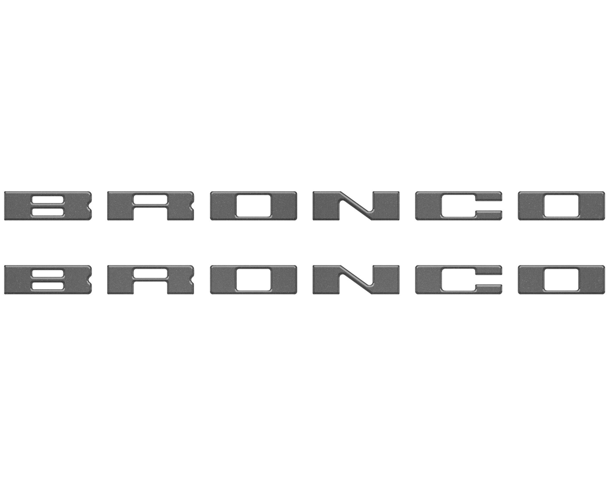 Bronco Running Board Letter Inserts/Overlays Fits 2021 - 2026 Ford Bronco - Speedlogix