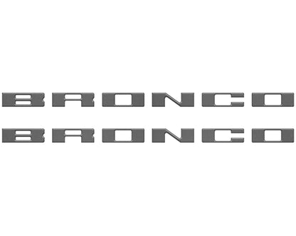 Bronco Running Board Letter Inserts/Overlays Fits 2021 - 2026 Ford Bronco - Speedlogix