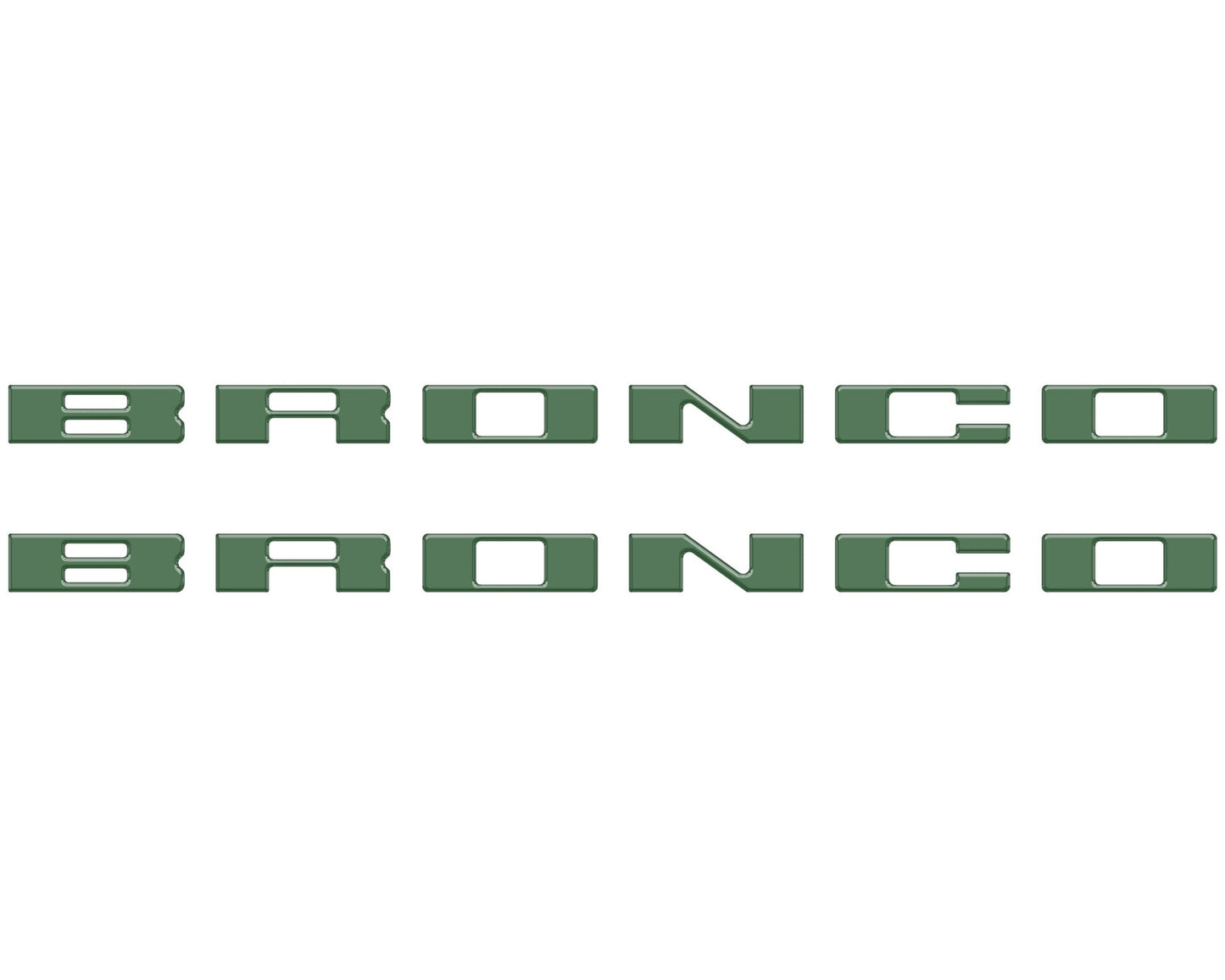 Bronco Running Board Letter Inserts/Overlays Fits 2021 - 2026 Ford Bronco - Speedlogix