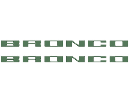 Bronco Running Board Letter Inserts/Overlays Fits 2021 - 2026 Ford Bronco - Speedlogix
