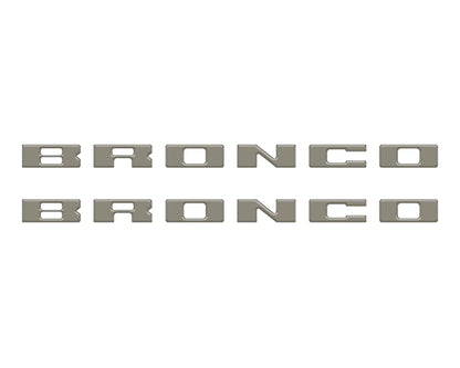 Bronco Running Board Letter Inserts/Overlays Fits 2021 - 2026 Ford Bronco - Speedlogix