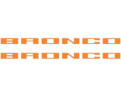 Bronco Running Board Letter Inserts/Overlays Fits 2021 - 2026 Ford Bronco - Speedlogix