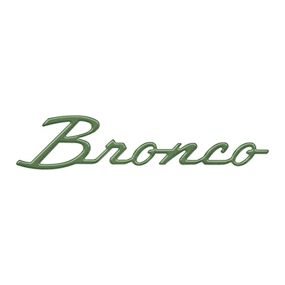 Bronco Script Badge Fits 2021 - 2026 Ford Bronco - Speedlogix