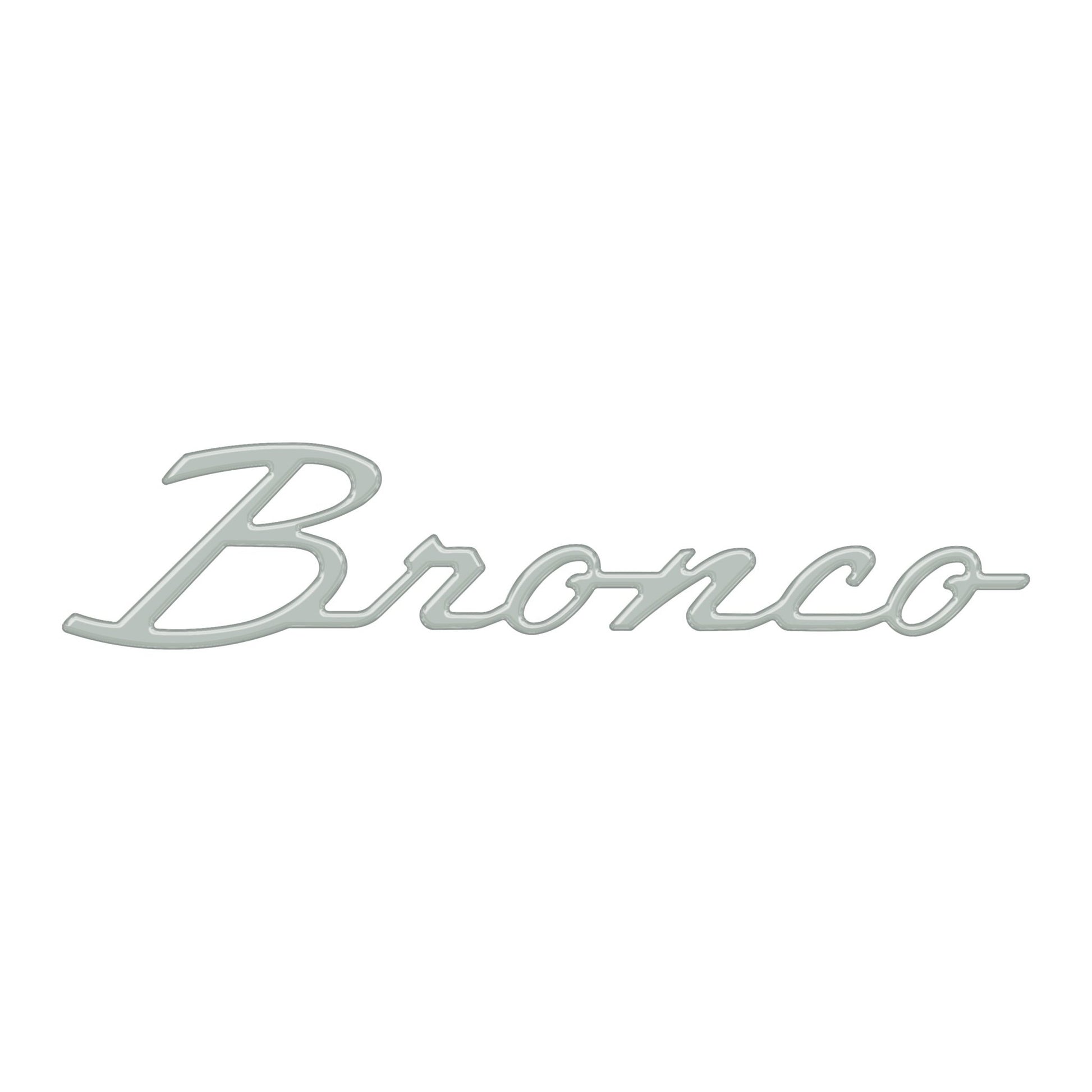 Bronco Script Badge Fits 2021 - 2026 Ford Bronco - Speedlogix