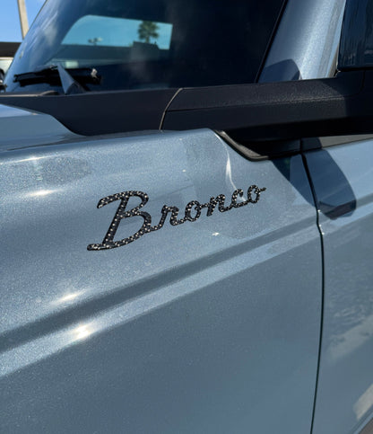 Bronco Script Badge Fits 2021 - 2026 Ford Bronco - Speedlogix