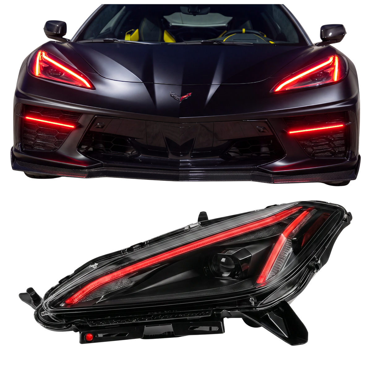 Chevrolet Corvette C8 RGBW+A DRL Boards (2020-2026)