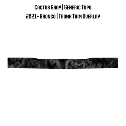 Topo Trunk Trim Overlay / Protector - 2021+ Bronco