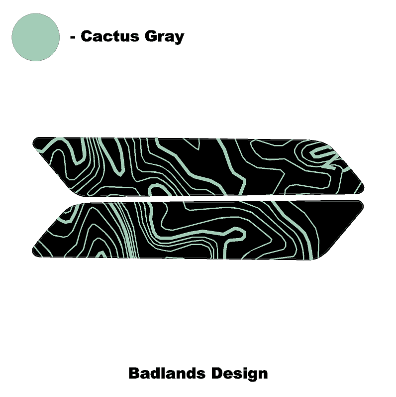 Topo Interior Front Door Grab Handle Overlay Kit (Printed + Laser Series) - 2021+ Bronco