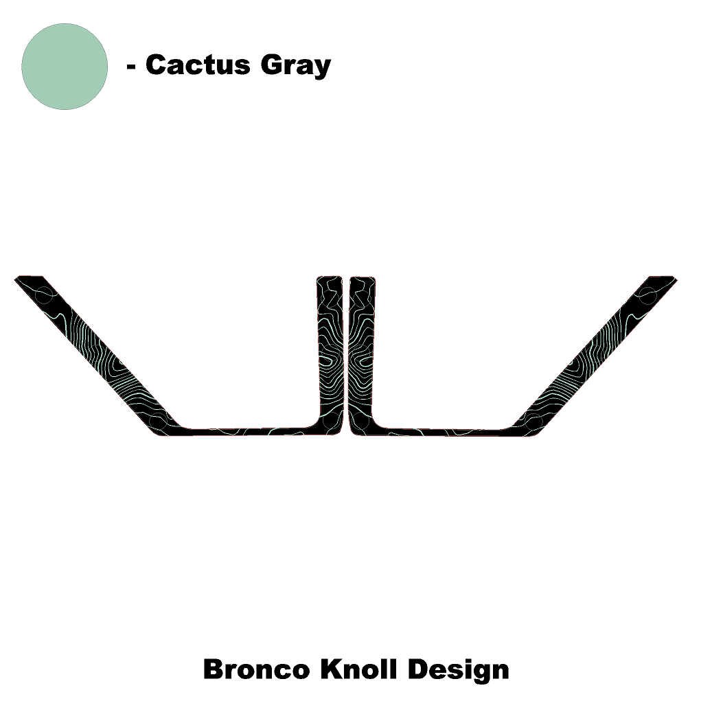 Topo Front Door Net Trim Overlay Kit (Printed Series) - 2021+ Bronco