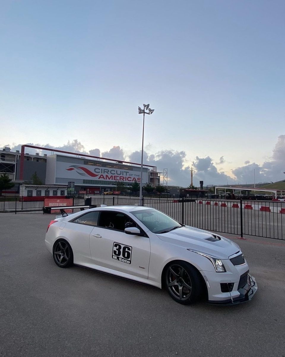 Cadillac ATS - V Carbon Fiber Front Wind Splitter 2016 - 2019 (with Carbon Package) - Speedlogix