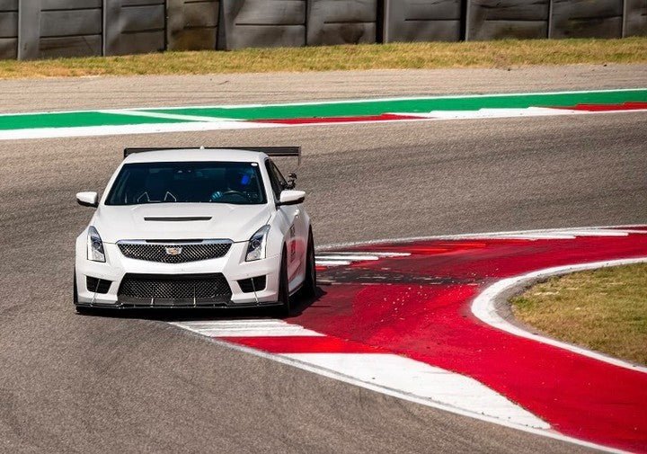 Cadillac ATS - V Carbon Fiber Front Wind Splitter 2016 - 2019 (with Carbon Package) - Speedlogix