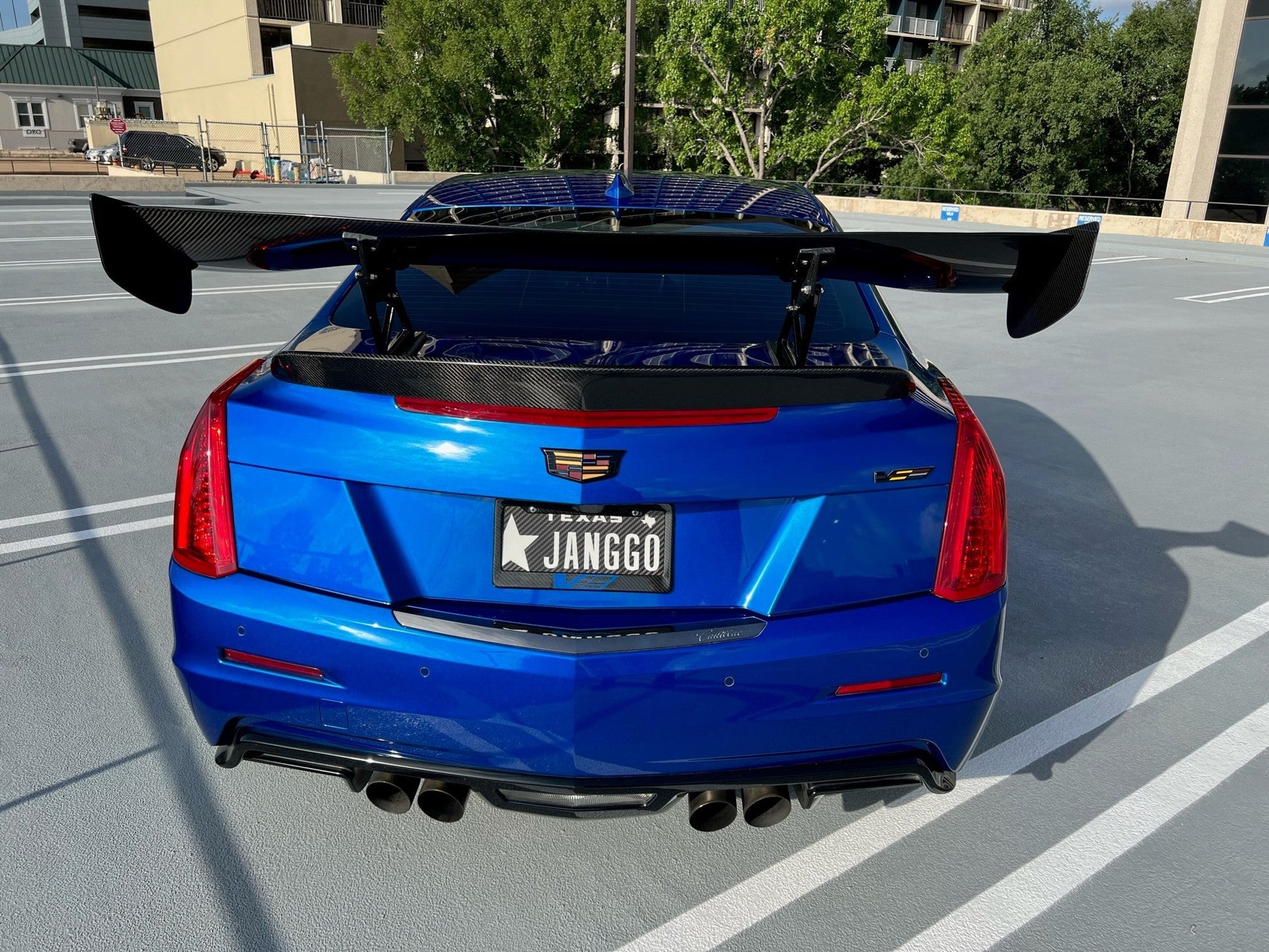 Cadillac ATS - V GTC - 300 Carbon Fiber Adjustable Wing 2016 - 2019 - Speedlogix