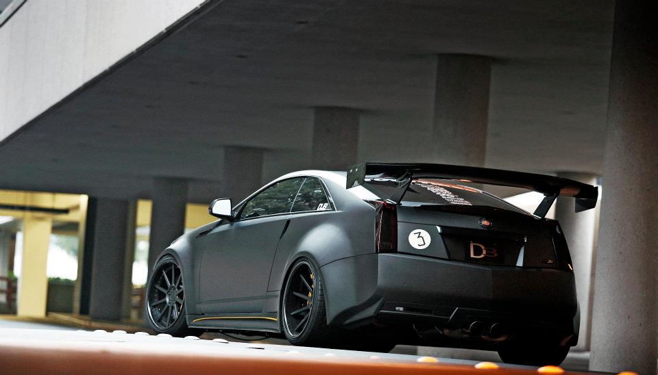 Cadillac CTS - V Coupe GTC - 500 Carbon Fiber Adjustable Wing 2011 - 2015 - Speedlogix