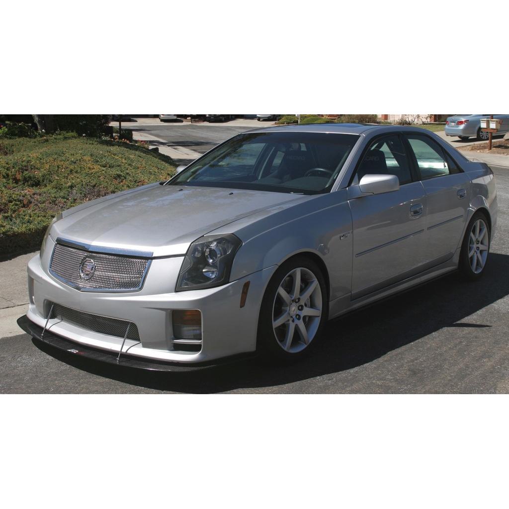 Cadillac CTS - V Sedan Carbon Fiber Front Wind Splitter 2004 - 2007 - Speedlogix