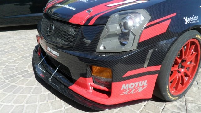Cadillac CTS - V Sedan Carbon Fiber Front Wind Splitter 2004 - 2007 - Speedlogix