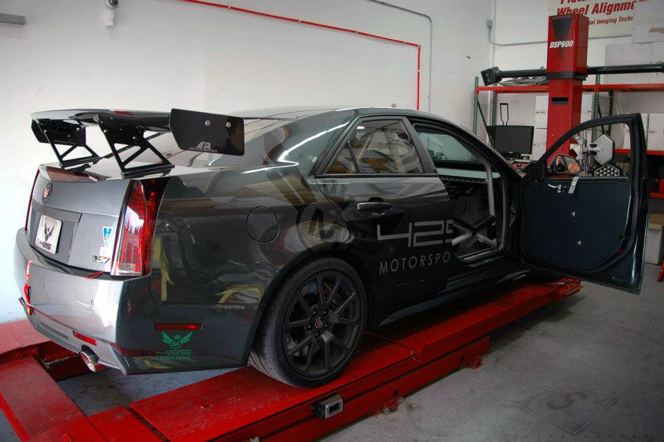 Cadillac CTS - V Sedan GTC - 500 Carbon Fiber Adjustable Wing 2008 - 2015 - Speedlogix