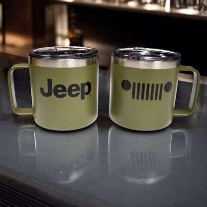 Camper Mug - Jeep Insulated - Green - Speedlogix