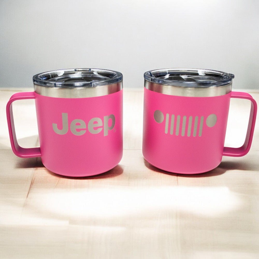 Camper Mug - Jeep Insulated - Pink - Speedlogix