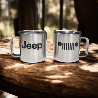 Camper Mug - Jeep Insulated - Silver - Speedlogix