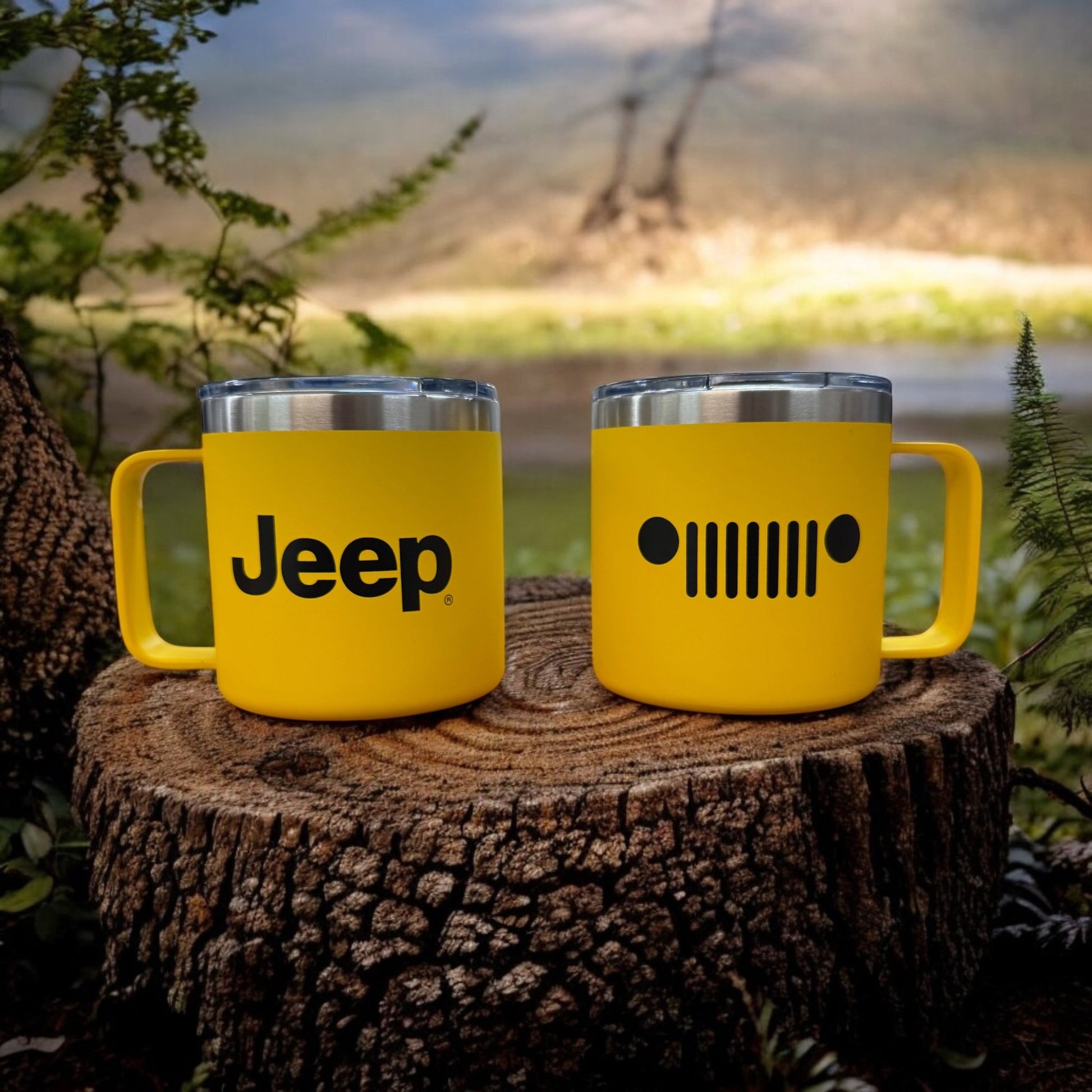 Camper Mug - Jeep Insulated - Yellow - Speedlogix